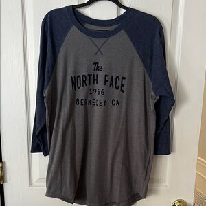 The North Face Navy and Charcoal Raglan Shirt